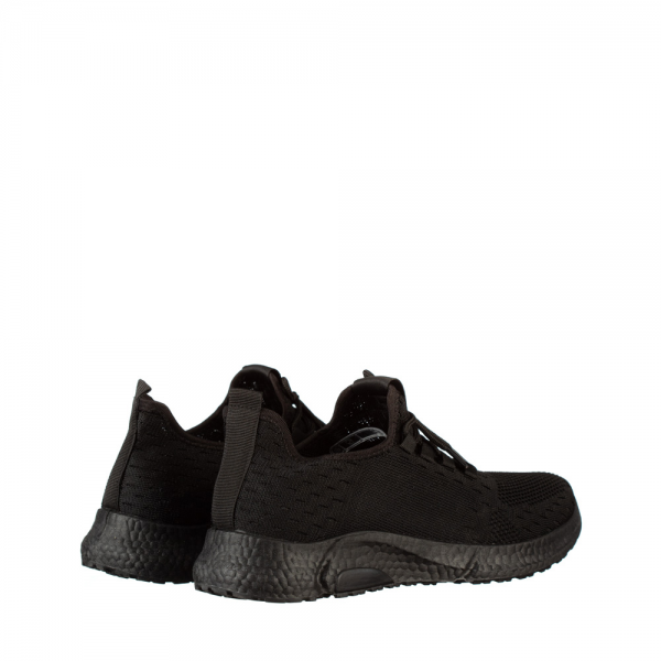 Pantofi sport barbati negri din material textil Torro, 4 - Kalapod.net